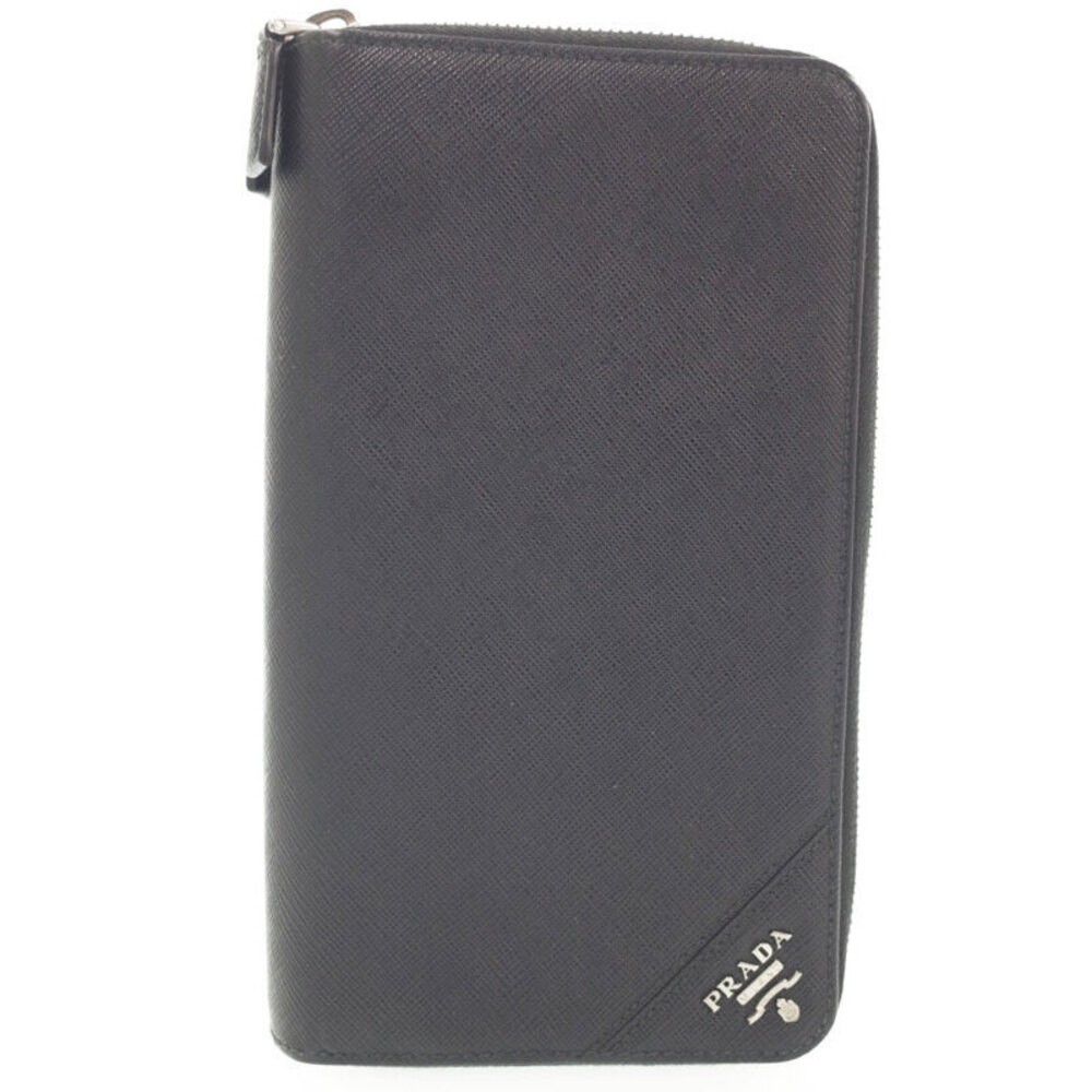 Prada Round Zipper Long Wallet